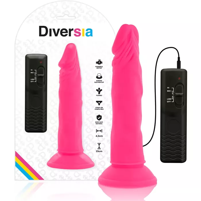 Vibrējošs silikona dildo Diversia+ D-231124 Photo 2