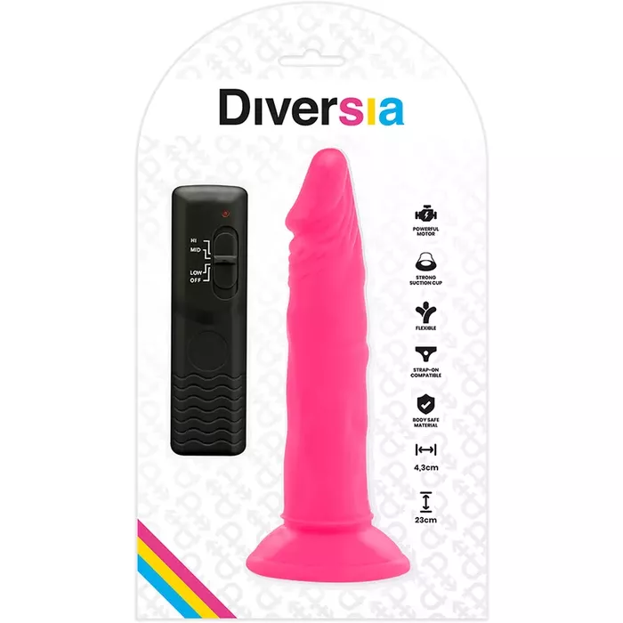 Vibrējošs silikona dildo Diversia+ D-231124 Photo 7