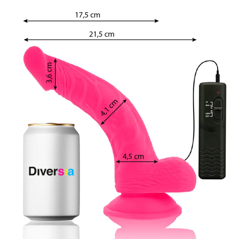 Diversia+ Flexible vibrējošs dildo 21,5 cm Photo 9