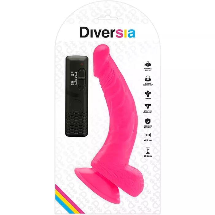 Diversia+ Flexible vibrating dildo 21.5 cm Photo 8