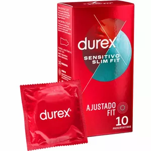 DUREX - SENSITIVO SLIM FIT 10 UNITS, D-231052, Durex