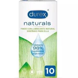DUREX NATURALS THIN CONDOMS NATURAL LUBE 10 UNITS
