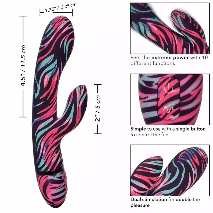 Divpusējs vibrators CalExotics Menage A Moi Photo 8
