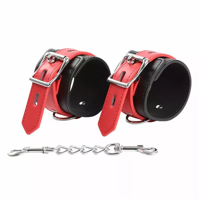 Кожаные наручники OHMAMA FETISH LOCK BUCKLE Photo 3