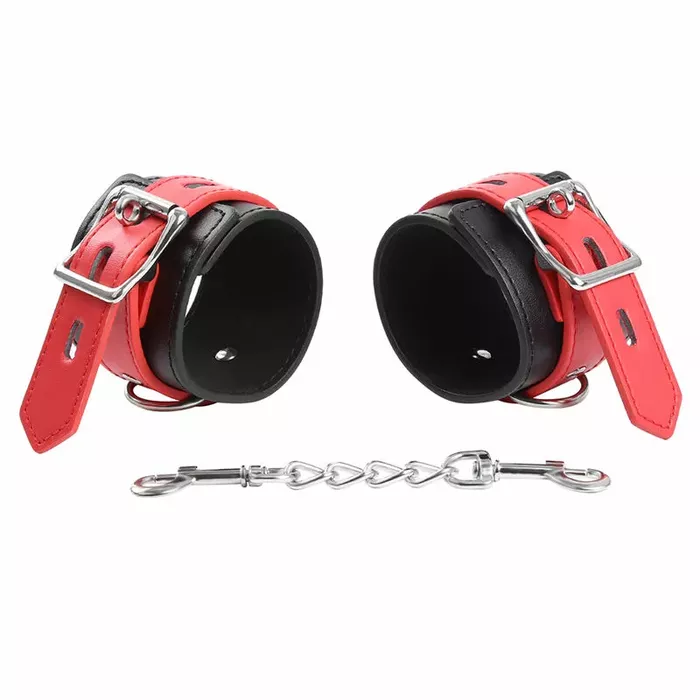 Кожаные наручники OHMAMA FETISH LOCK BUCKLE Photo 4