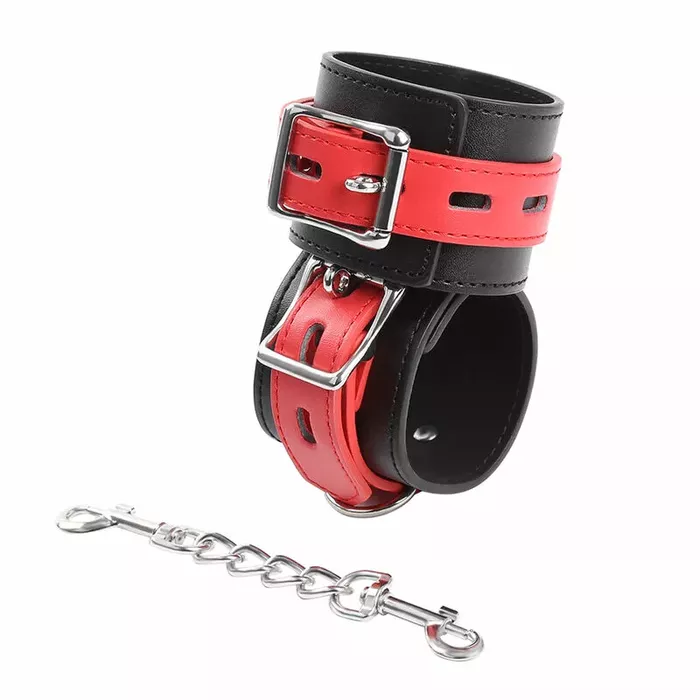 Кожаные наручники OHMAMA FETISH LOCK BUCKLE Photo 6