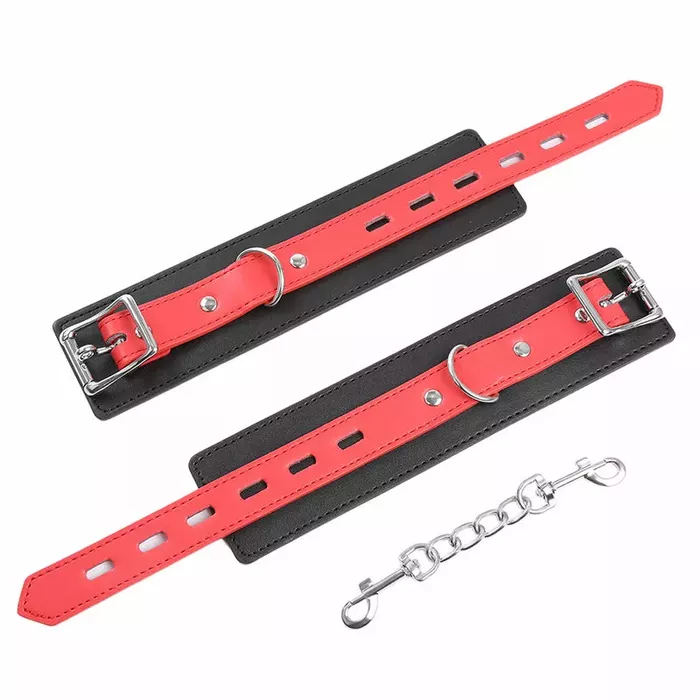 Кожаные наручники OHMAMA FETISH LOCK BUCKLE Photo 7