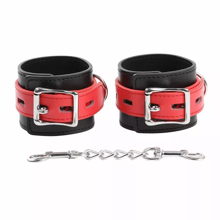Кожаные наручники OHMAMA FETISH LOCK BUCKLE Photo 8