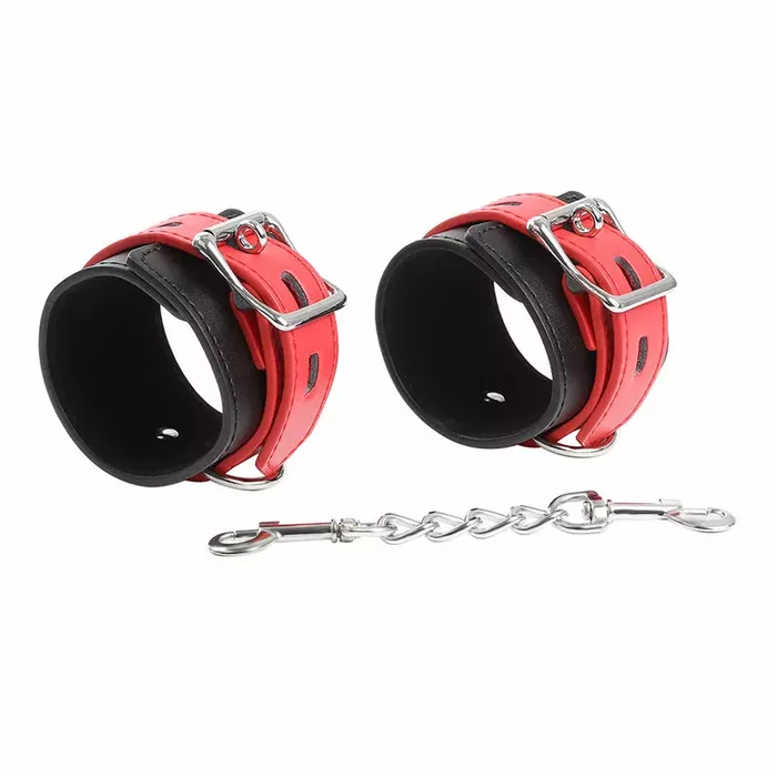 Кожаные наручники OHMAMA FETISH LOCK BUCKLE Photo 9
