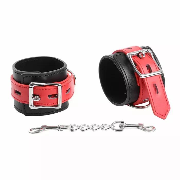 Кожаные наручники OHMAMA FETISH LOCK BUCKLE Photo 10