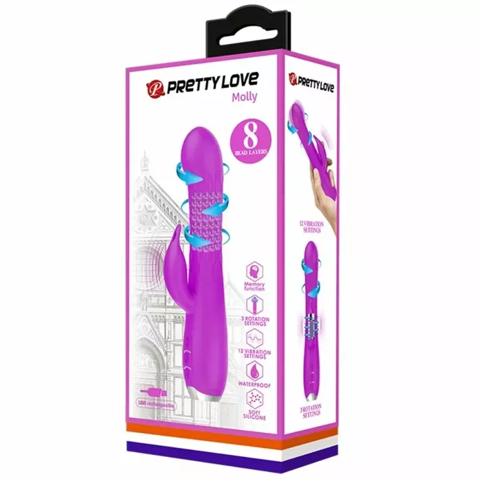 Rotating silicone vibrator SMART Molly Photo 9