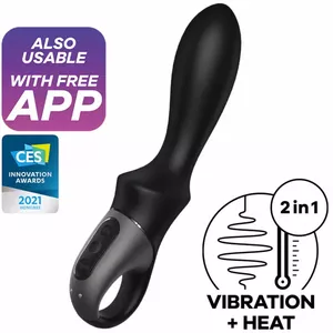 SATISFYER - HEAT CLIMAX ANĀLA VIBRATORA APP MELNS, D-231292