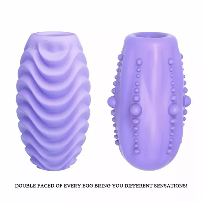 Masturbator egg pretty male Double-sided Lilac Photo 3