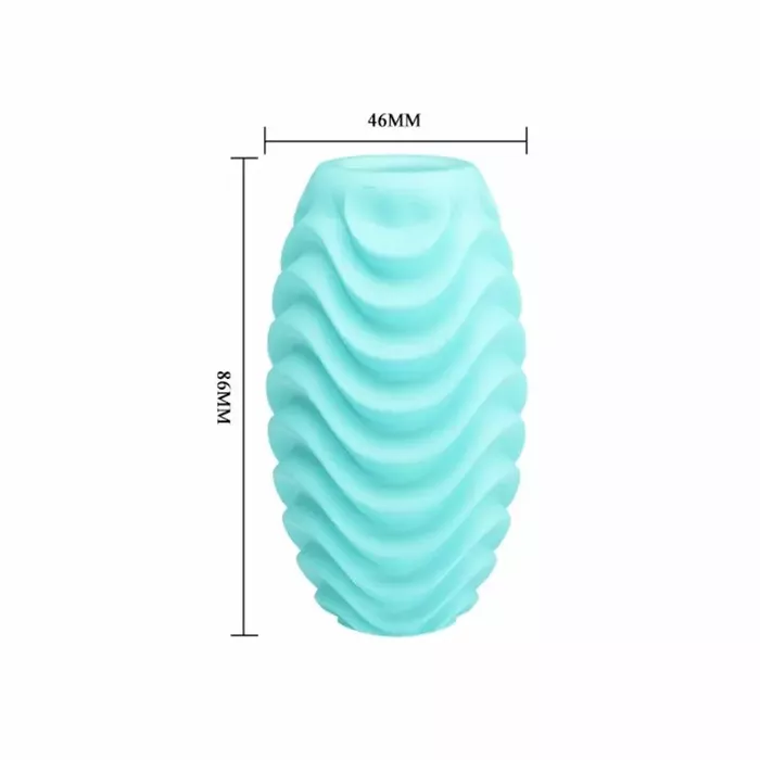 Masturbator egg pretty male TURQUOISE double-sided Photo 4