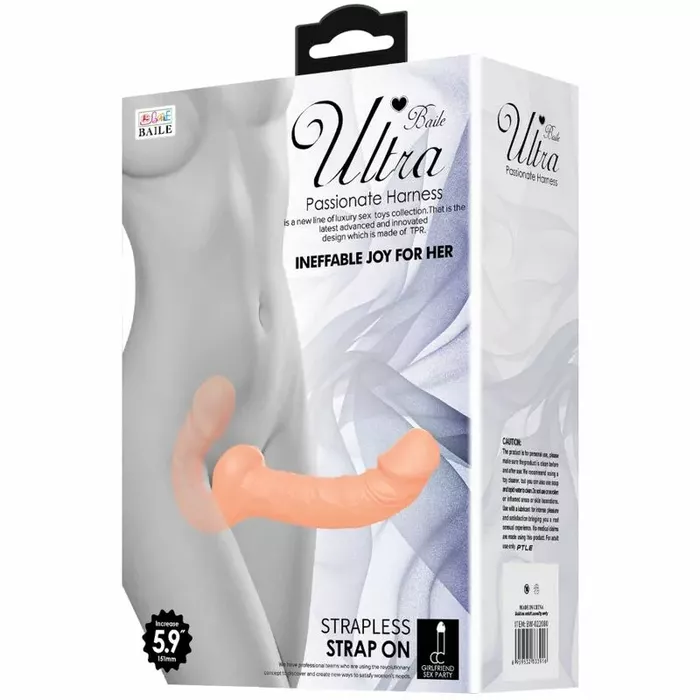 Dildo BAILE Ultra Passionate — silicone harness-compatible Photo 3