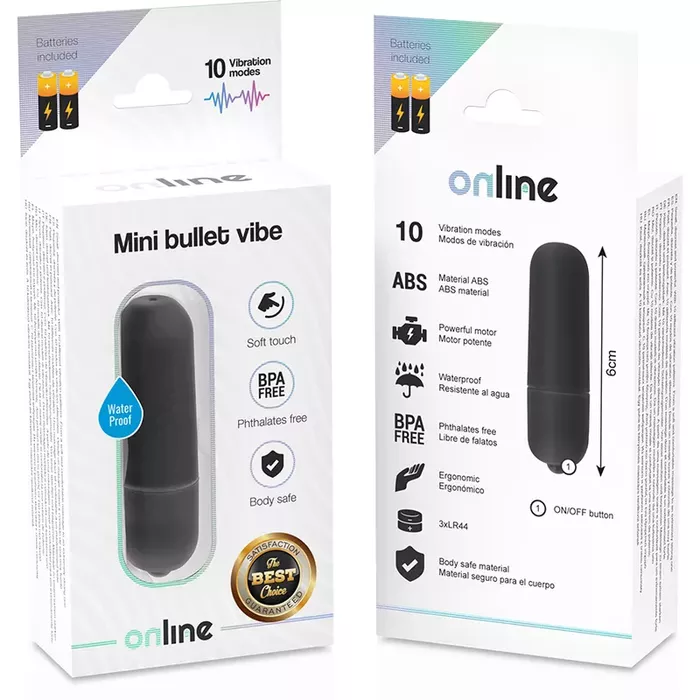 Vibrators online+ Mini Bullet Vibe Black Photo 5