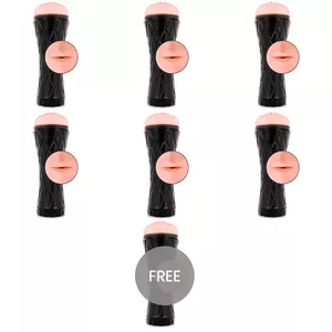 Мастурбатор Mouth JAMYJOB MOUTH 6 — рот-стайл мастурбатор с мягкой внутренней втулкой, компактный