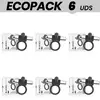 Vibrating ring set black&silver BURTON — 10 modes Photo 2