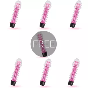 Vibrator GLOSSY AXEL modelis D-223527 — rozā, ar vairākiem ātrumiem, iespēja 6+1 iepakojumam