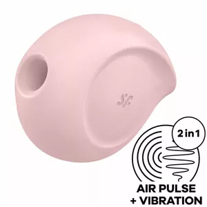 SATISFYER SUGAR RUSH AIR PULSE STIMULATOR & VIBRATOR - PINK