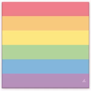PRIDE - SET 20 LGBT FLAG NAPKINS