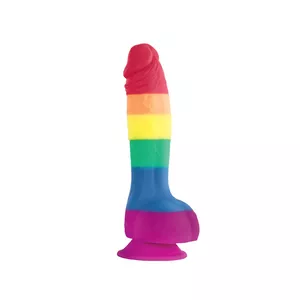 Реалистичный дилдо, NS Novelties Colours - Pride Edition - 6" Dildo - Радуга, длина 213.4 мм, диаметр 7.62 см