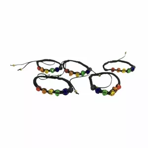 PRIDE - LGBT FLAG GLASS BALL BRACELET