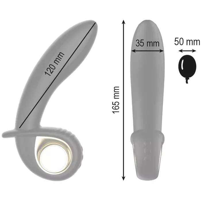 Inflatable vibrator ibiza+ IBIZA REMOTE CONTROL INFLATABLE VIBRATOR Photo 4