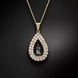 "Atlantis (Silver Night)" pendant with Crystals From Swarovski™