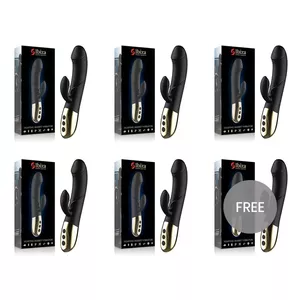Vibrator ibiza+ RABBIT VIBRATOR D-231822 — dual-stimulation with insertable shaft and external stimulator