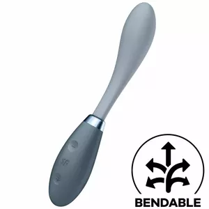 SATISFYER G-SPOT FLEX 3 MULTI VIBRATOR, D-232080, GREY
