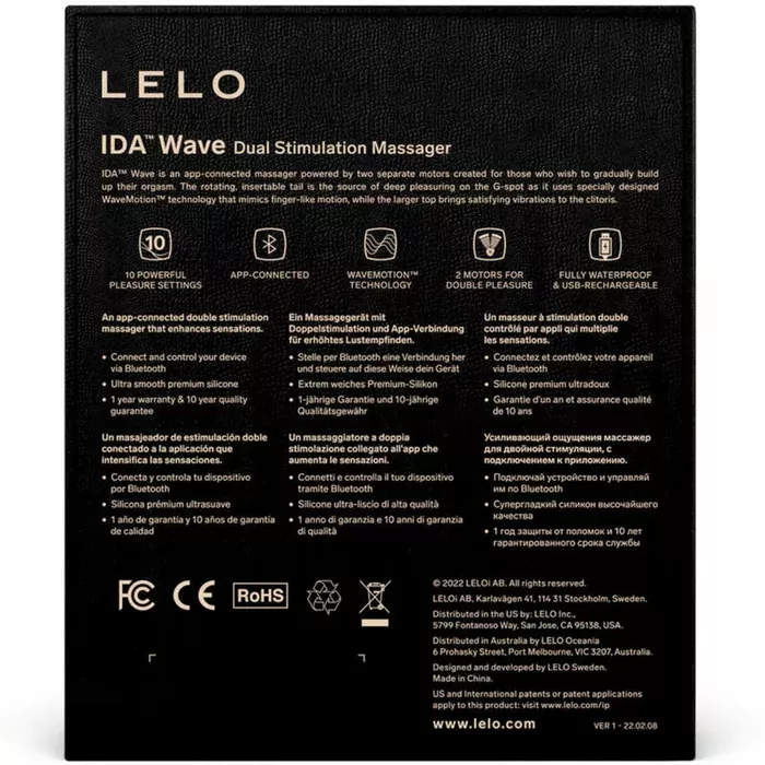 Couples Massager Lelo Ida Wave Coral Photo 9