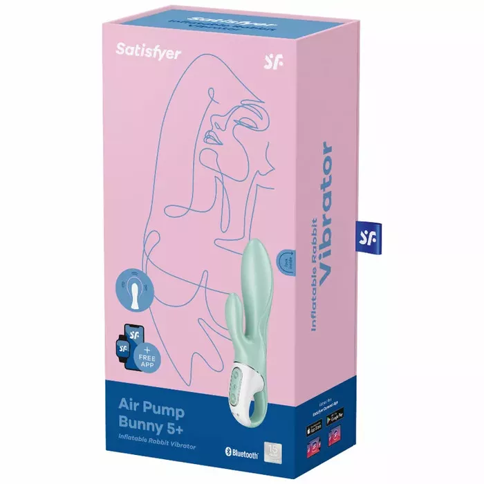 Piepūšams trusīša vibrators SATISFYER Air Pump Bunny 5 Photo 4