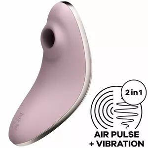 Массажер SATISFYER Vulva Lover 1 — воздушные импульсы и вибратор, фиолетовый, вес 0.272 g