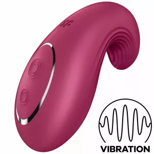 SATISFYER DIPPING DELIGHT LAY-ON VIBRATOR - RED