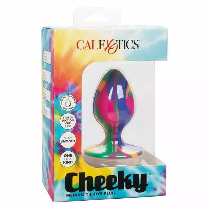 Анальная пробка CalExotics Cheeky Medium Tie-Dye Photo 2