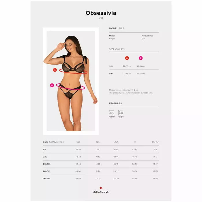 Комплект белья OBSESSIVE D-232394 Photo 5
