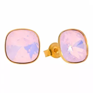 925 Sterling Silver earrings "Glare (Rose Water Opal)" with Crystals From Swarovski™