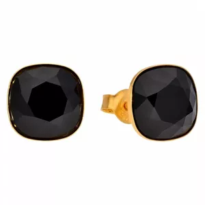 925 Sterling Silver earrings "Glare (Jet)" with Crystals From Swarovski™
