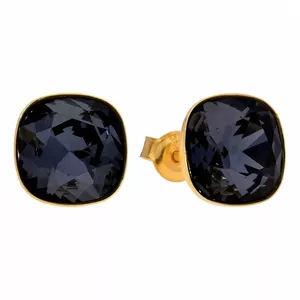 925 Sterling Silver earrings "Glare (Graphite)" with Crystals From Swarovski™