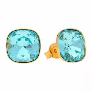 925 Sterling Silver earrings "Glare (Light Turquoise)" with Crystals From Swarovski™