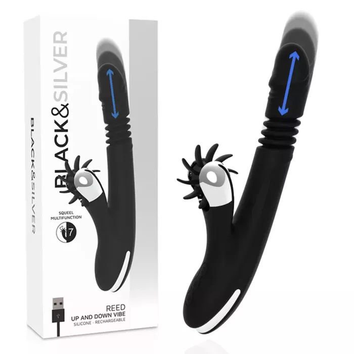 Вибратор black&silver BUNNY REED UP & DOWN VIBE Photo 10