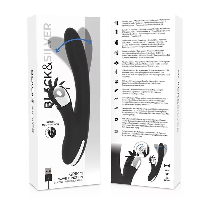Вибратор black&silver BUNNY GRIMM WAVE FUNCTION Photo 8
