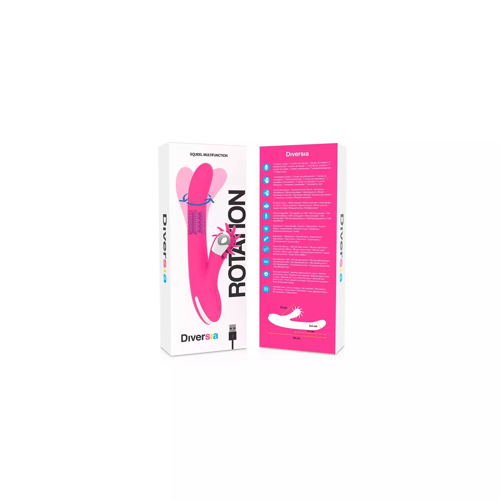 Vibrators DIVERSIA Bunny Rotation Photo 8