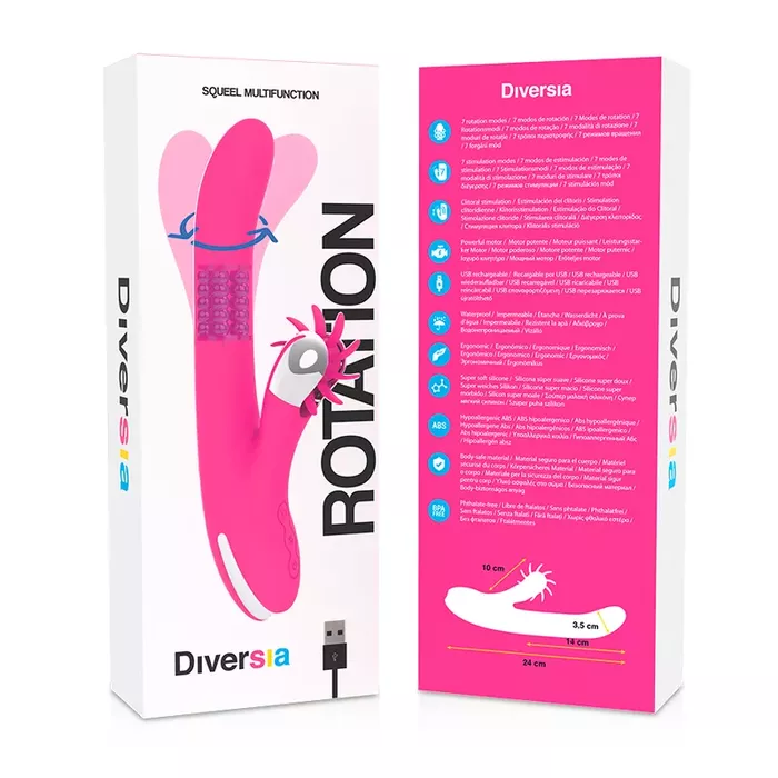 Vibrator diversia+ Bunny Rotation 24 cm Photo 8