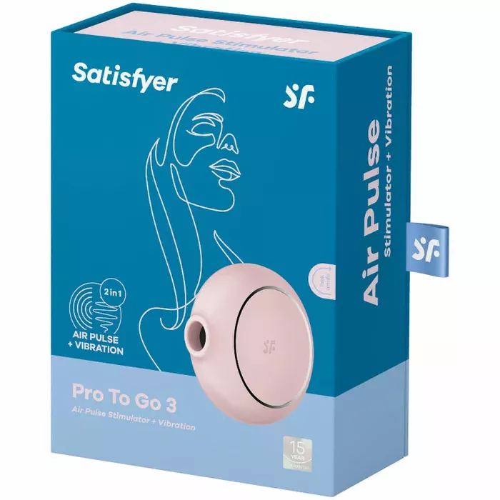 SATISFYER PRO TO GO 3 — dubultais gaisa impulsu stimulators un vibrators Photo 5