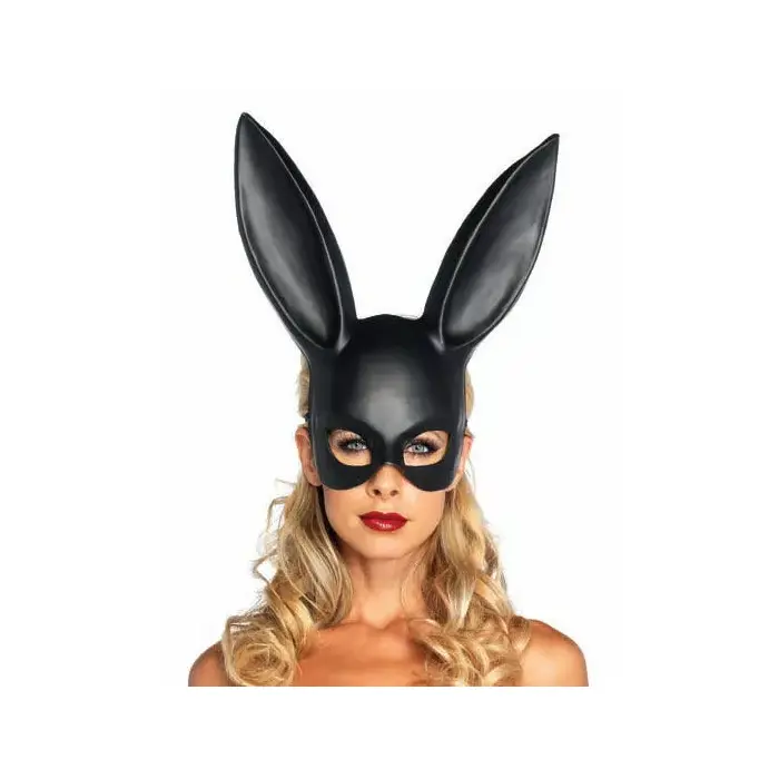 Маска-кролик — LEG AVENUE Masquerade Rabbit Mask Black Photo 2