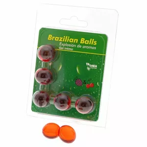 TALOKA - 5 Brazīlijas bumbiņas zemeņu un ķiršu intīmo želeju D-232623