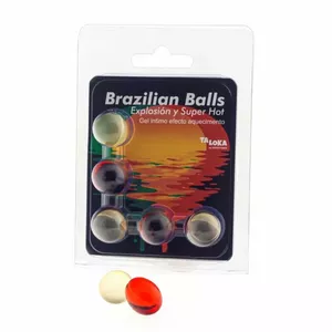 TALOKA - 5 Brazīliešu bumbas Super Hot efekta uzbudinošs gels, D-232628