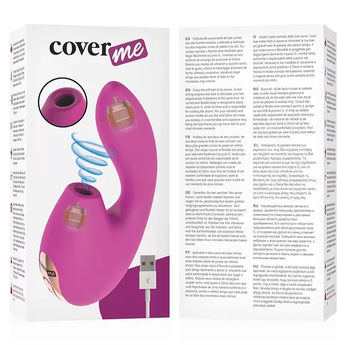 Вибратор с отсосом и для G‑точки COVERME D-232447 Photo 8